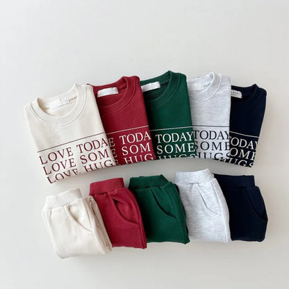 Love Today Sweatshirt and Sweatpants Set