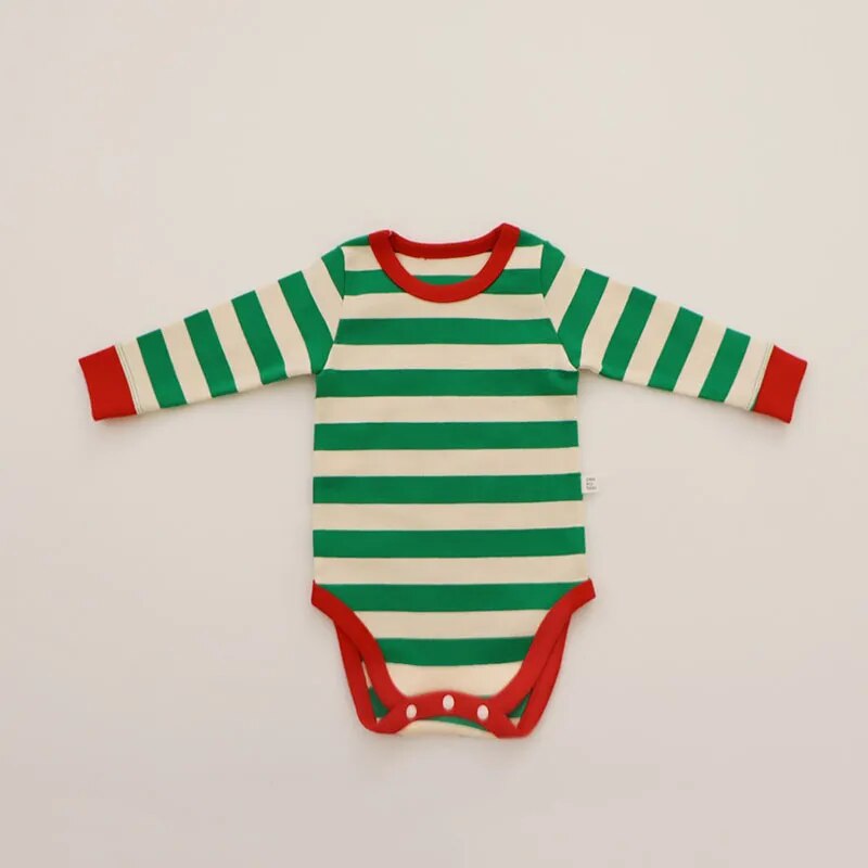 Cotton Stripe Pajama Set for Toddlers