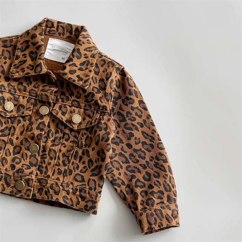 Leopard Denim Jacket