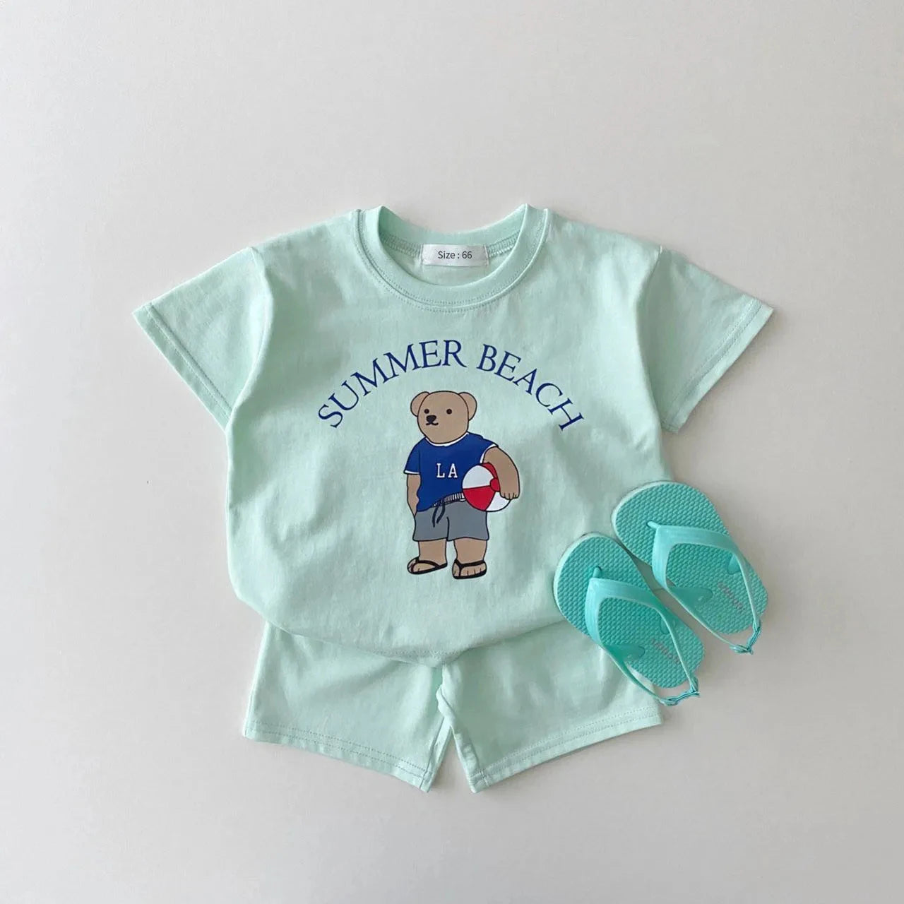 Baby Bear T-shirt and Shorts Set - Peachy Bloomers