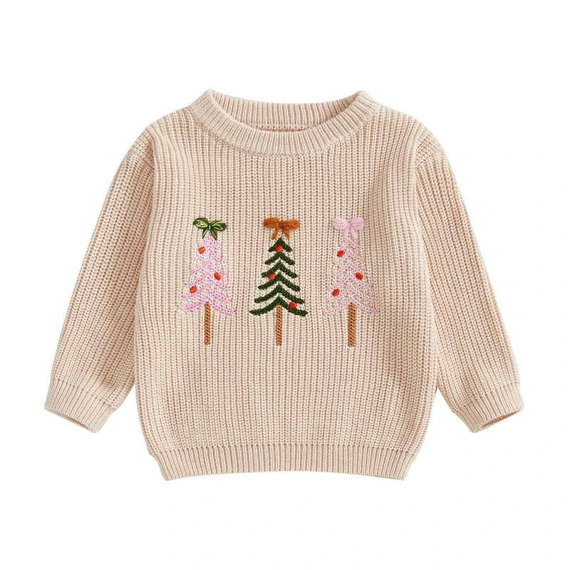 Girl Christmas Knit Sweater