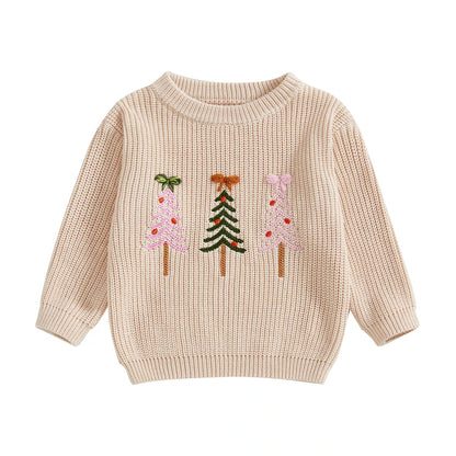 Girl Christmas Knit Sweater