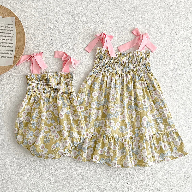 Daisy Floral Sisters Matching Outfit