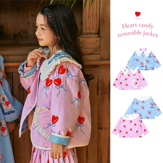 Girls Reversible Jacket & Skirt - Peachy Bloomers