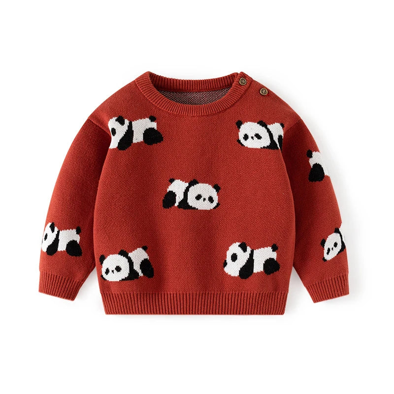 Panda Cotton Knit Sweater