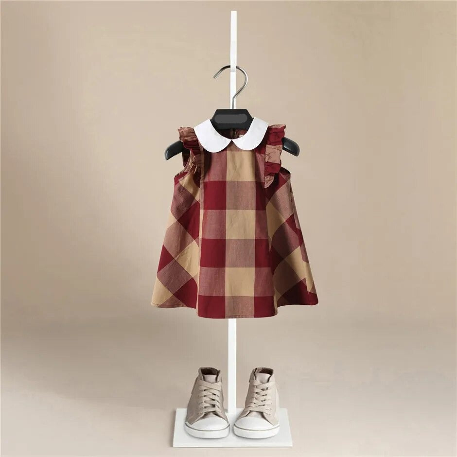 Organic Cotton Plaid Dress