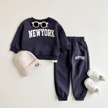 New York Sweatshirt and Sweatpants Set