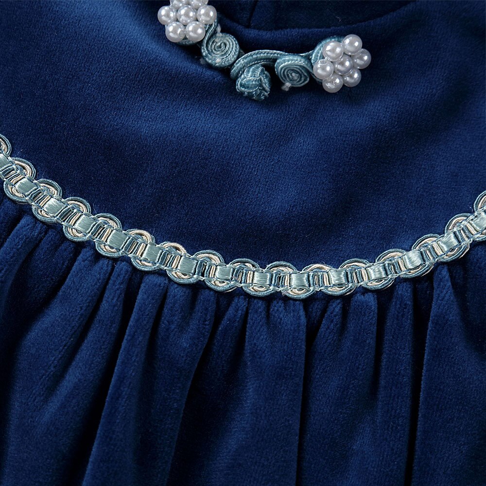 Royal Blue Velvet Dress