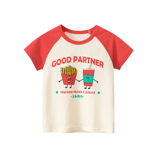 French Fries & Sodas T-shirt - Peachy Bloomers