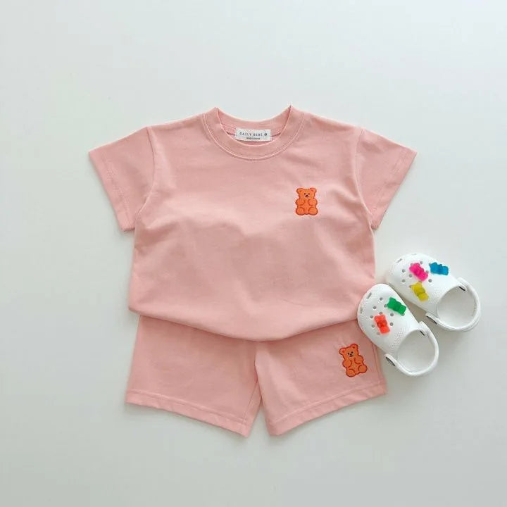 Gummy Bear T-shirt and Shorts Set - Peachy Bloomers