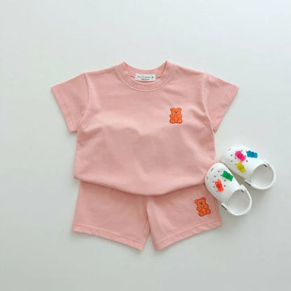 Gummy Bear T-shirt and Shorts Set - Peachy Bloomers