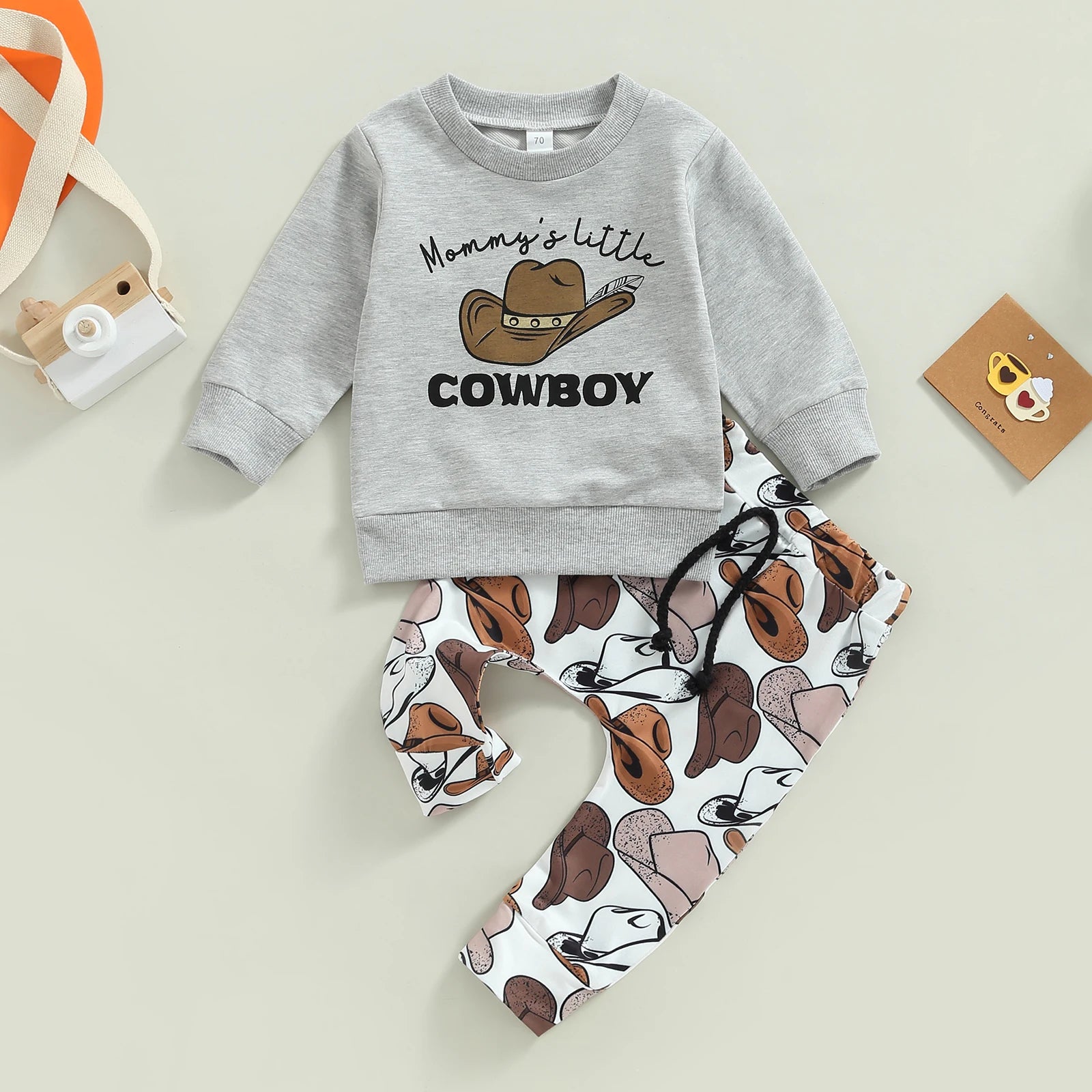 Cowboy Sweatshirt and Sweatpants Set - Peachy Bloomers