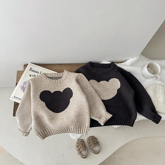 Bear Knit Sweater - Peachy Bloomers