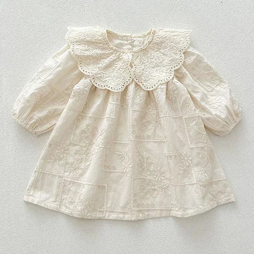 Sisters Matching Lace Jacquard Set – Vintage Elegance