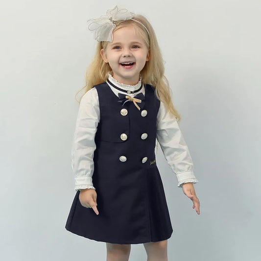 Girls Shirt & Dress Set - Peachy Bloomers