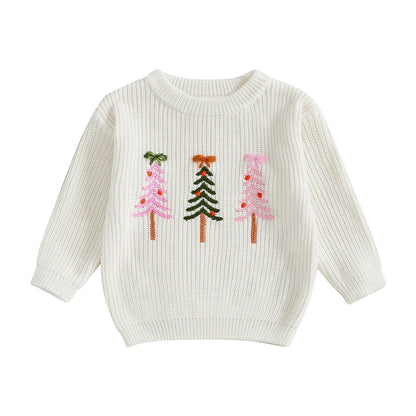 Girl Christmas Knit Sweater