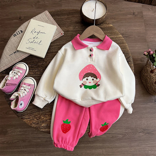 Baby Girl Sweatshirt and Pants Set - Peachy Bloomers