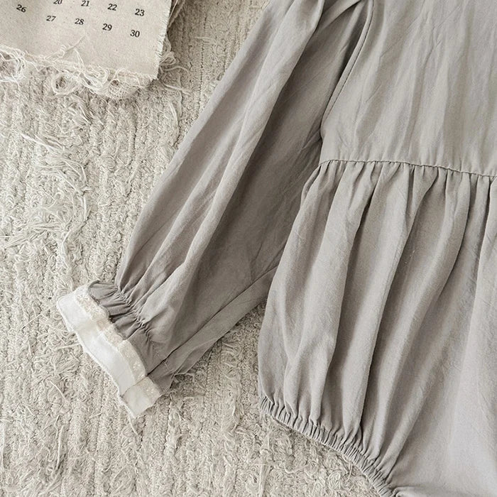Baby Girls Gray Party Romper