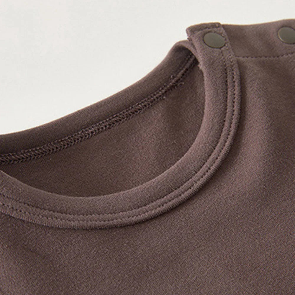 Moon Print Baby Outfit Set – 100% Cotton 2-Piece Long Sleeve Top and Pants