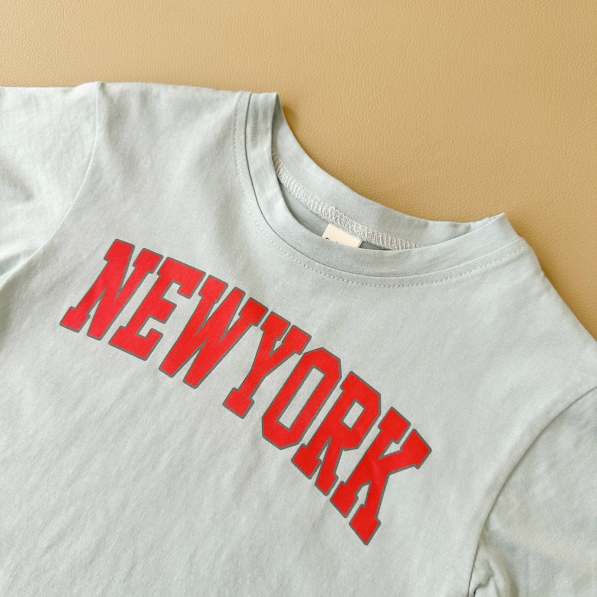 New York Cotton T-Shirt & Shorts Set