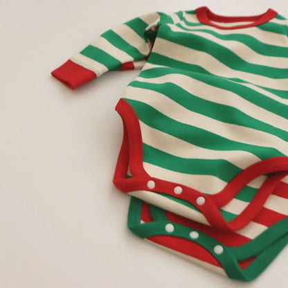 Cotton Stripe Pajama Set for Toddlers