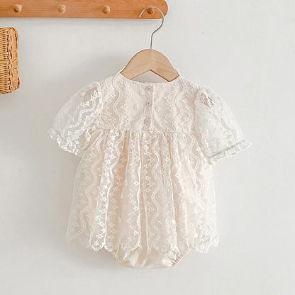 Camile Lace Onesie Romper - Peachy Bloomers