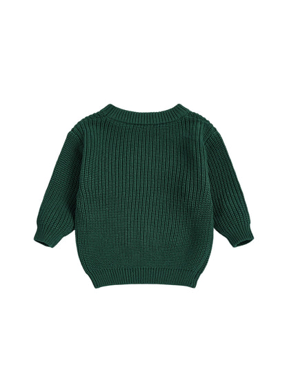 Toddler Christmas Knit Sweater - I ate Santas Cookies