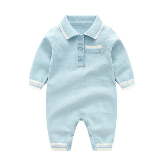 Baby Boy Knit Romper - Peachy Bloomers