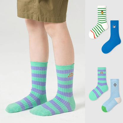 Printful Cotton 4 Pair Kids Socks