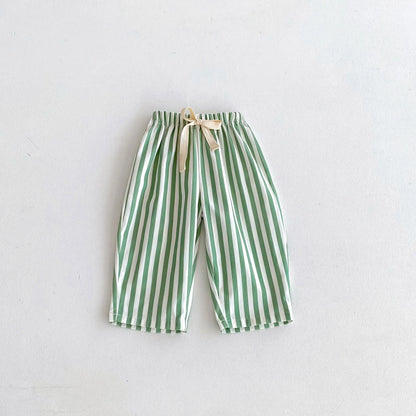 Striped Cotton Drawstring Pants – Unisex Comfort for Everyday Adventures