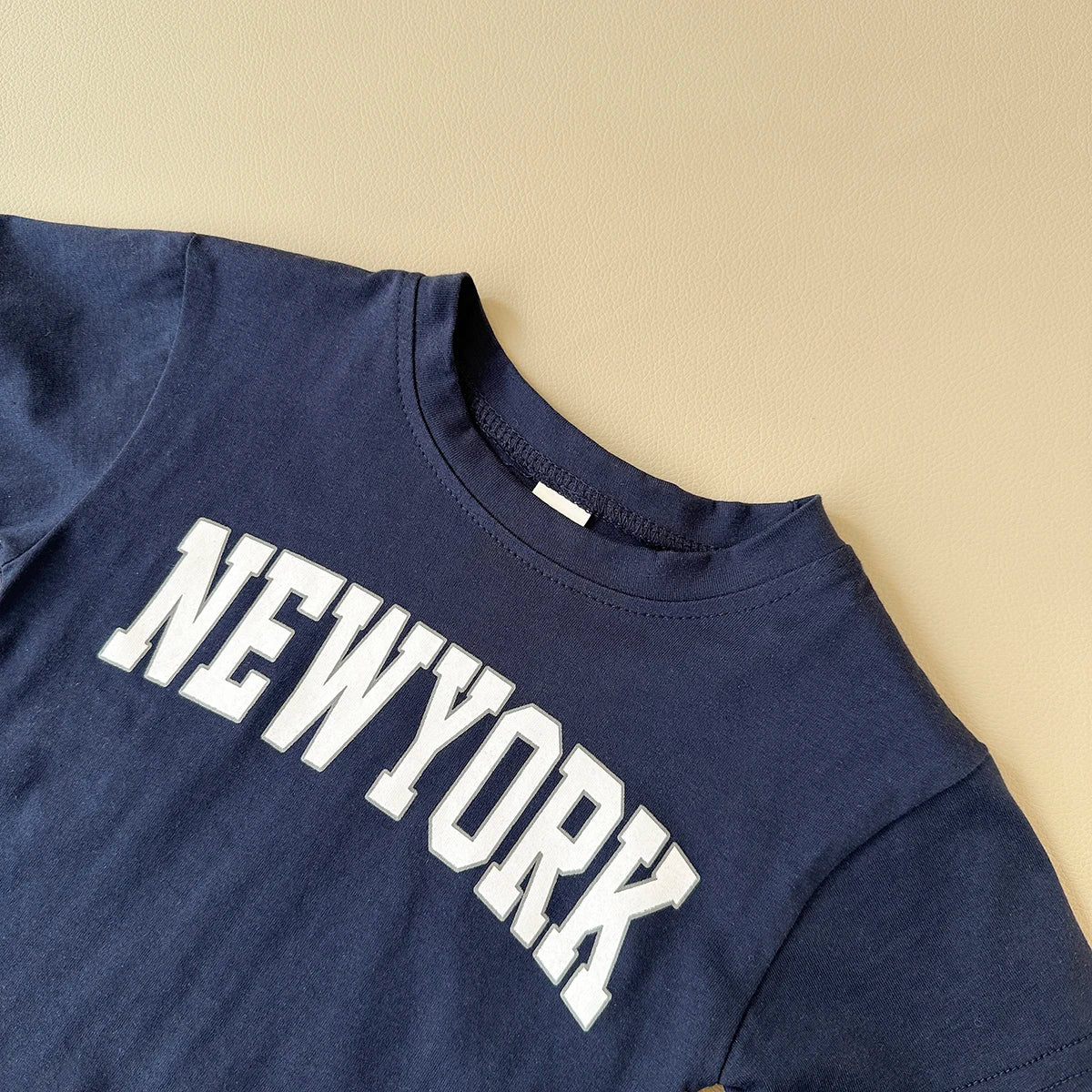 New York Cotton T-Shirt & Shorts Set