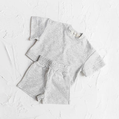 Casual T-shirt and Shorts Set - Peachy Bloomers