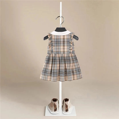 Plaid Ruffle Dress