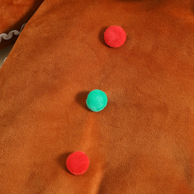 Baby Boy Gingerbread Christmas Jumpsuit