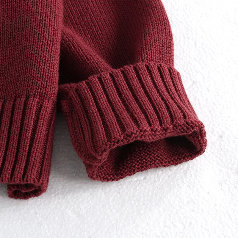 Girls Bow Knit Cardigan