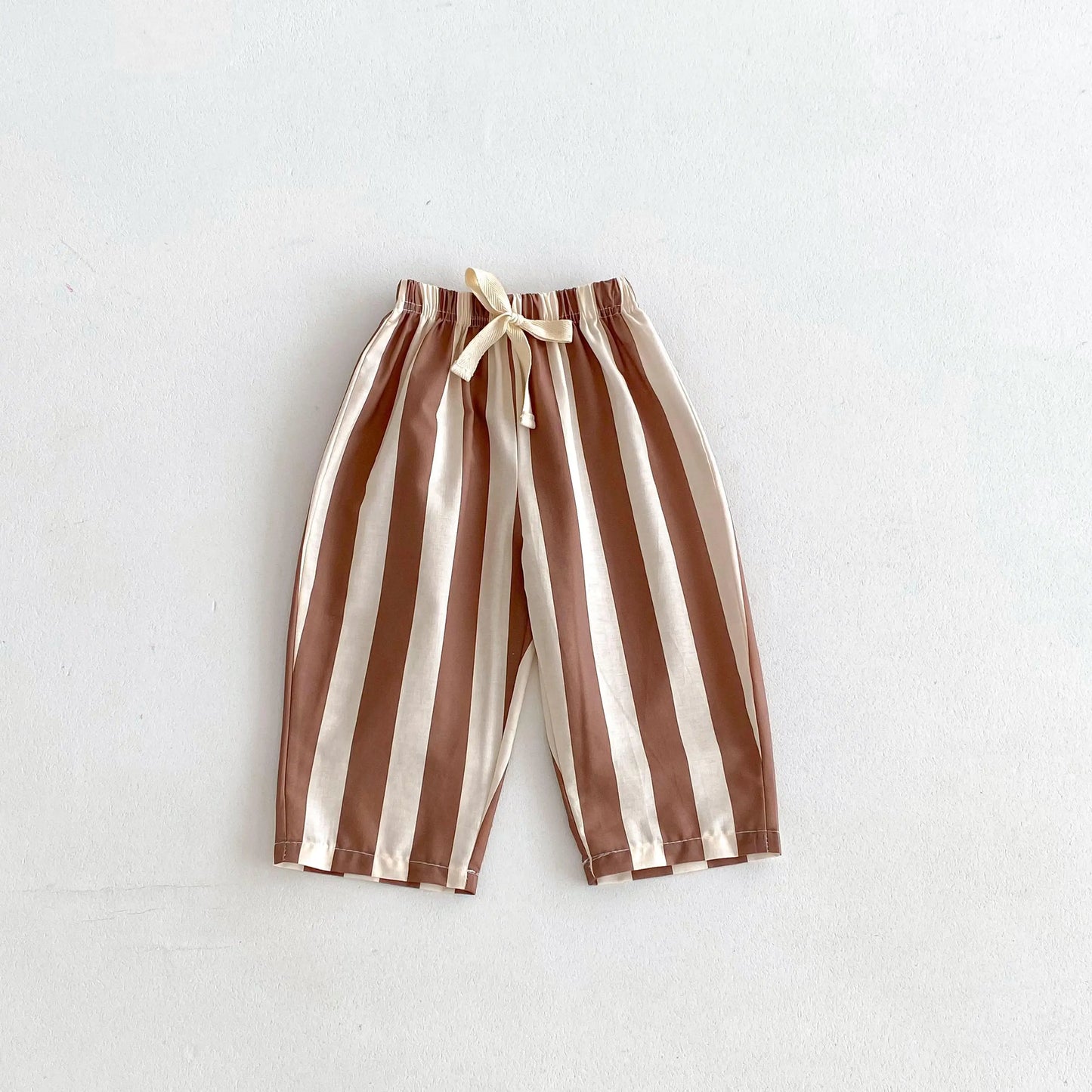Striped Cotton Drawstring Pants – Unisex Comfort for Everyday Adventures