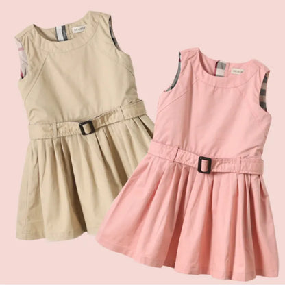 Cotton Belted Flare Dress - Peachy Bloomers