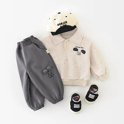 Puppy Fleece Toddler Sweatshirt & Sweatpants Set
