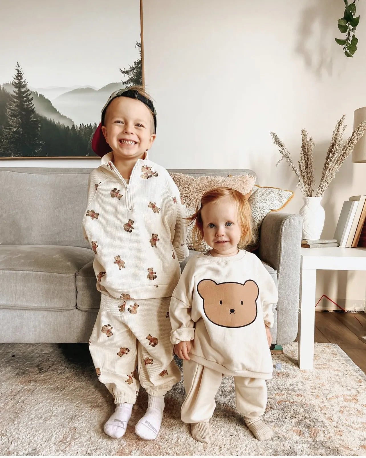 Teddy Sweatshirt and Sweatpants Set