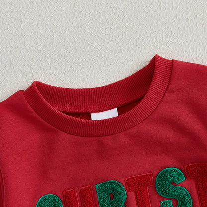 Toddler Christmas Sweatshirt and Sweatpants Set
