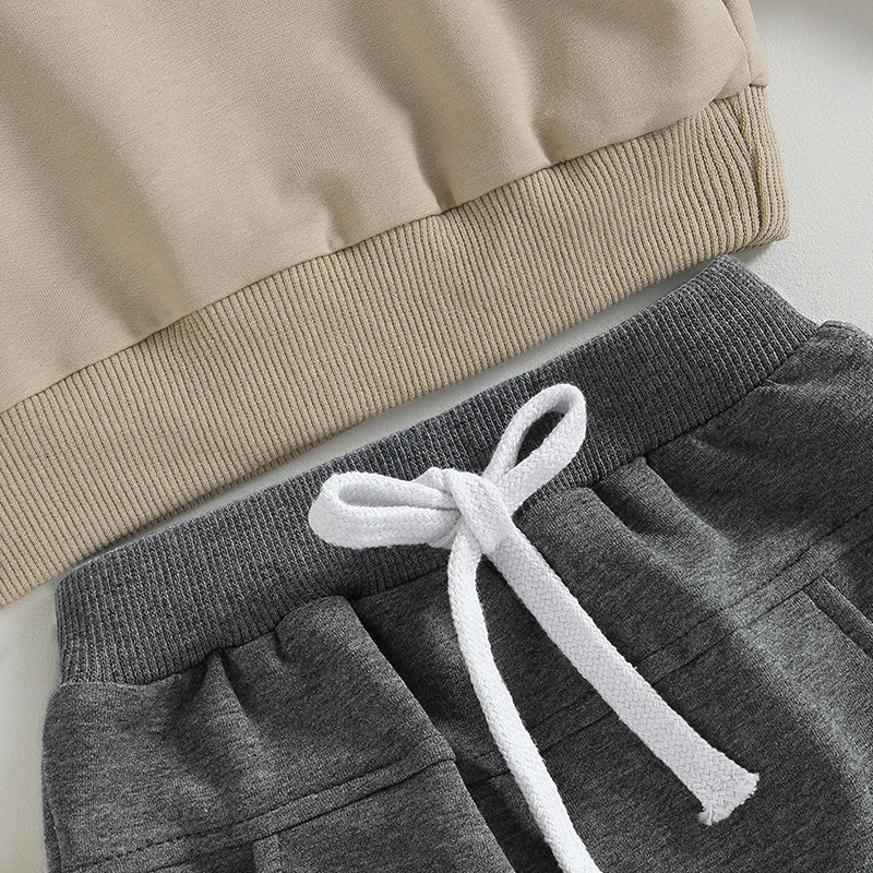 Little Dude Sweatshirt and Sweatpants Set
