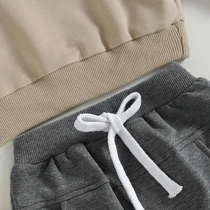 Little Dude Sweatshirt and Sweatpants Set