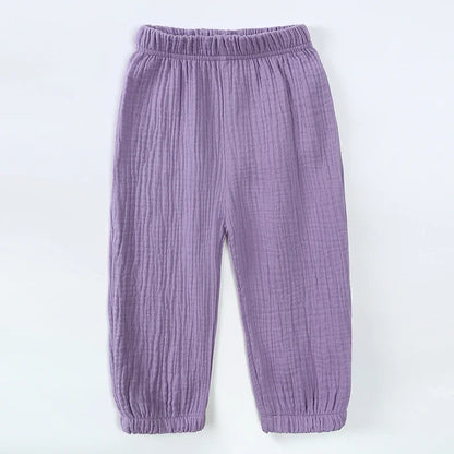 Organic Cotton Muslin Baby Pants – Soft, Breathable & Stylish
