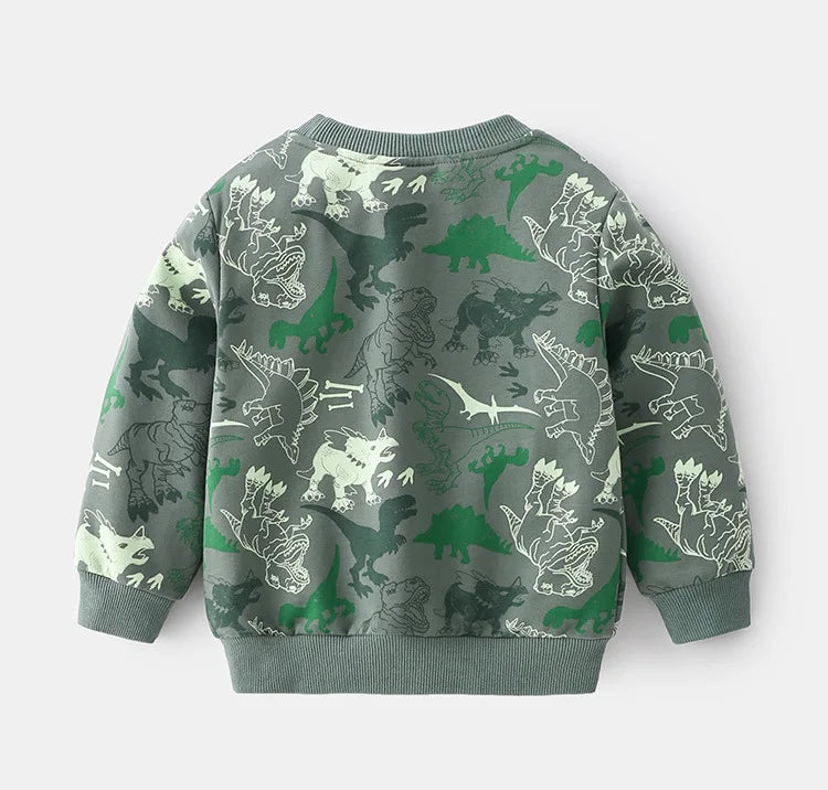 Dinosaur Sweatshirt and Sweatpants Set