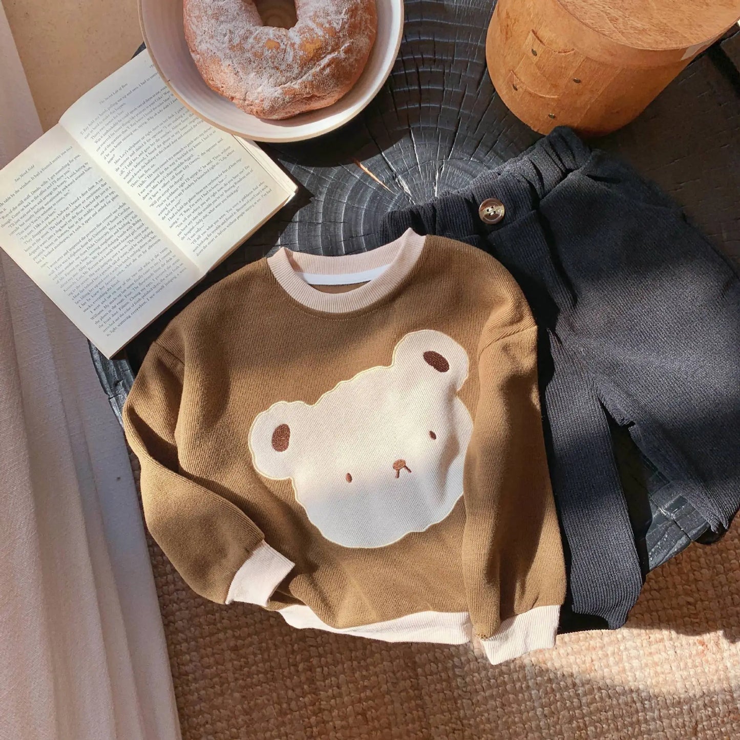 Casual Baby Bear Sweatshirt - Peachy Bloomers