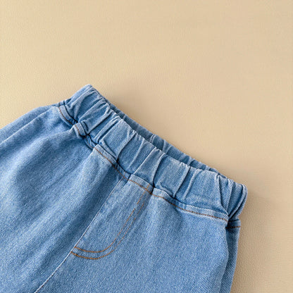 Los Angeles Cotton T-Shirt and Denim Shorts