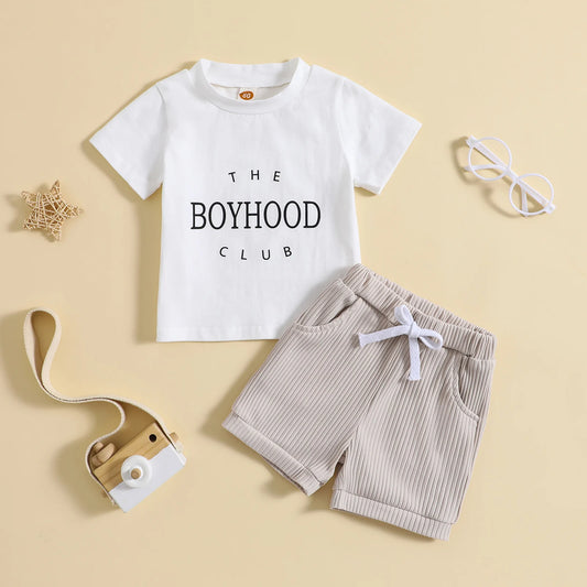 Boyhood T-shirt and Shorts Set - Peachy Bloomers
