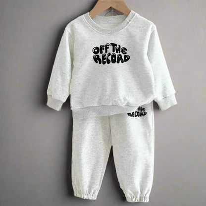 Off The Record Cotton Sweatshirt & Sweatpants Set