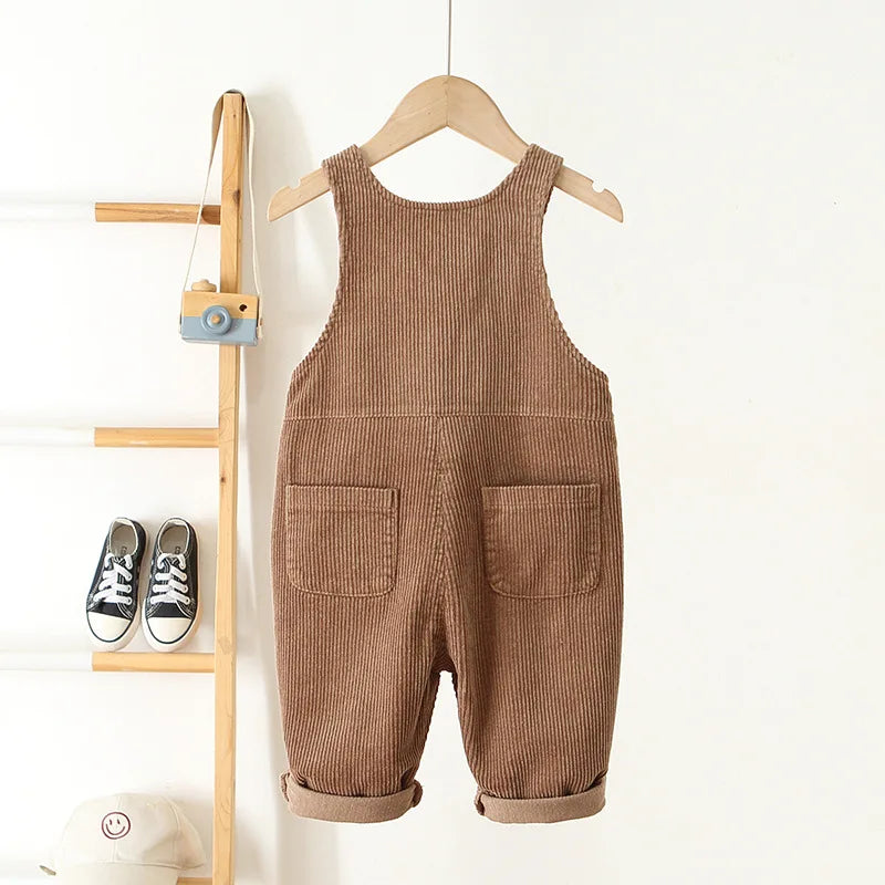 Heart Corduroy Jumpsuit - Peachy Bloomers