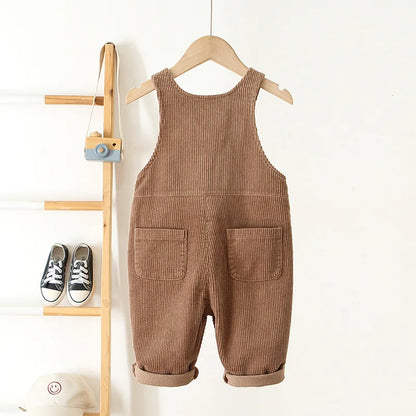 Heart Corduroy Jumpsuit - Peachy Bloomers